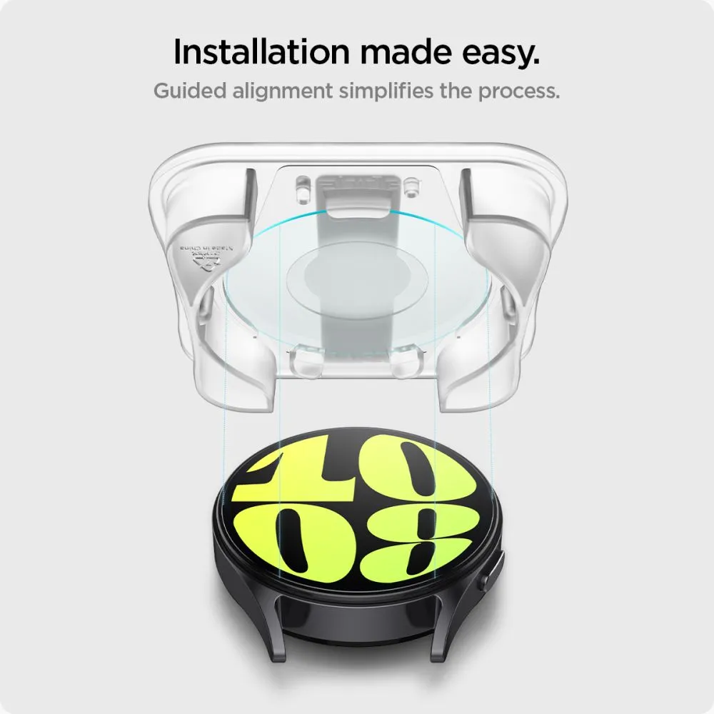 Samsung Galaxy Watch 7 skärmskydd  SPIGEN GLAS.TR ”EZ-FIT” 2-PACK (40 MM)