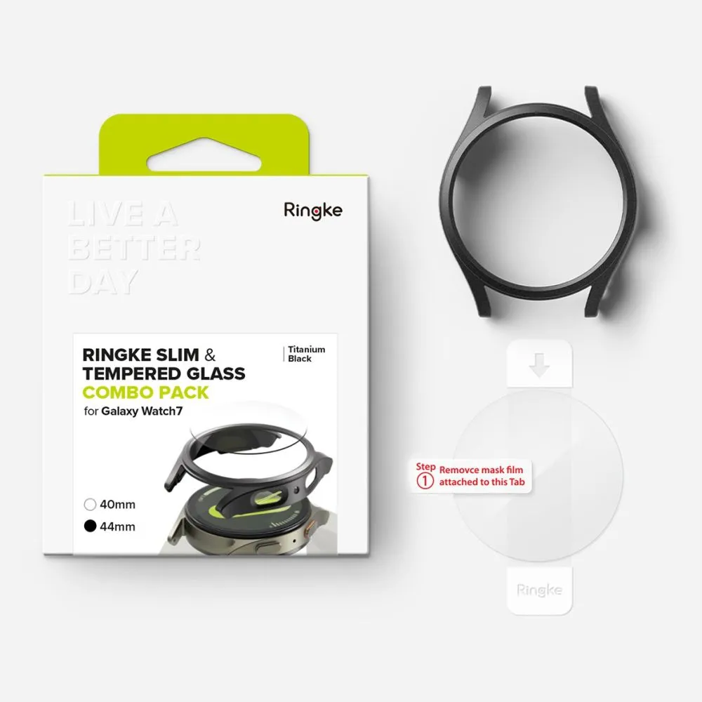 Samsung Galaxy Watch 7 skärmskydd  RINGKE SLIM & TEMPERED GLASS (44 MM)