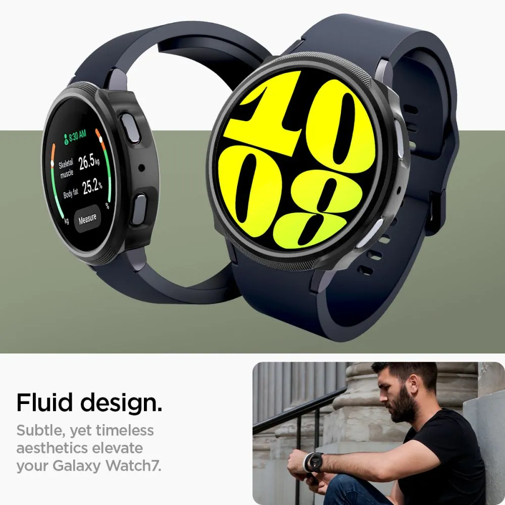 Samsung Galaxy Watch 7 skal, fodral svart SPIGEN LIQUID AIR (40 MM)