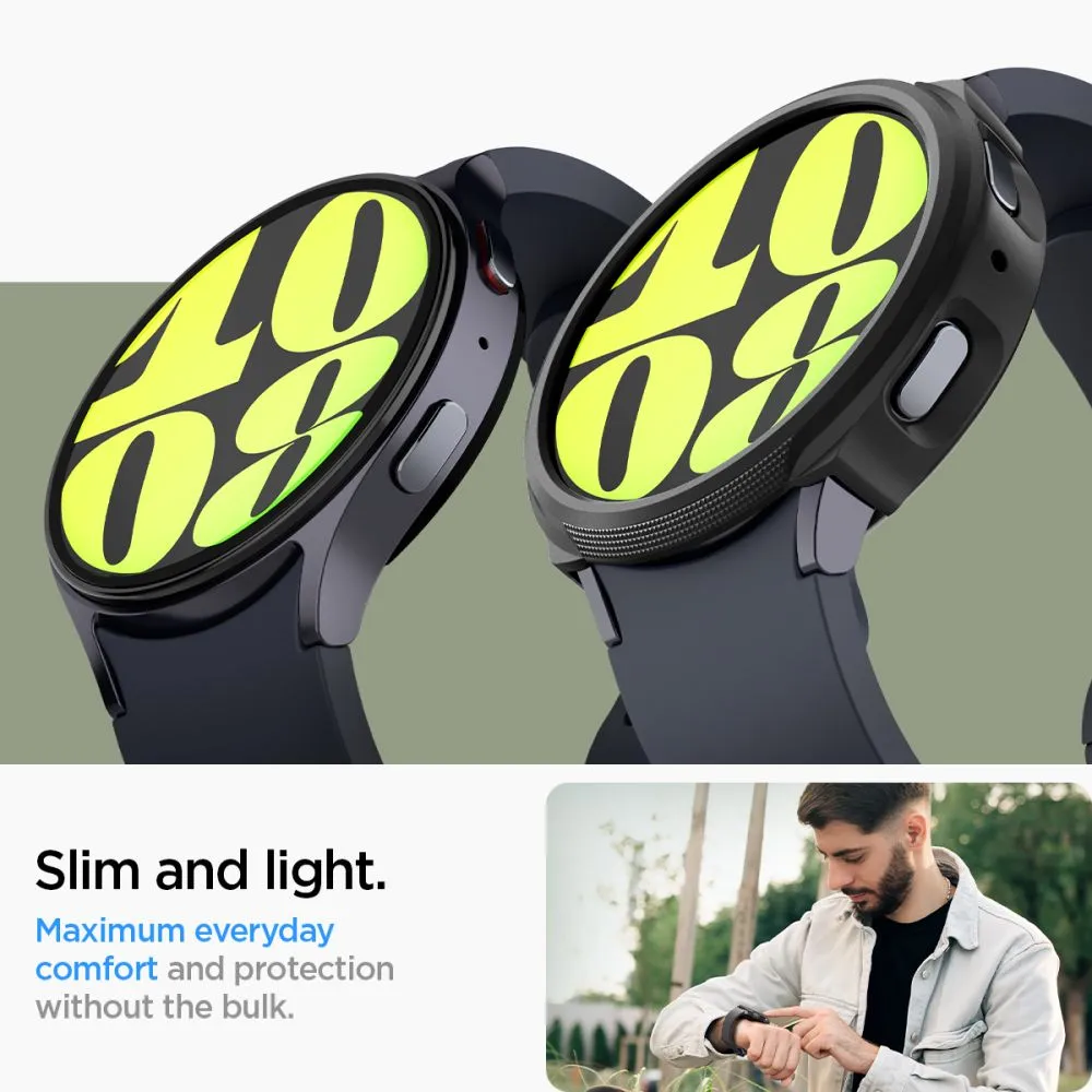 Samsung Galaxy Watch 7 skal, fodral svart SPIGEN LIQUID AIR (40 MM)