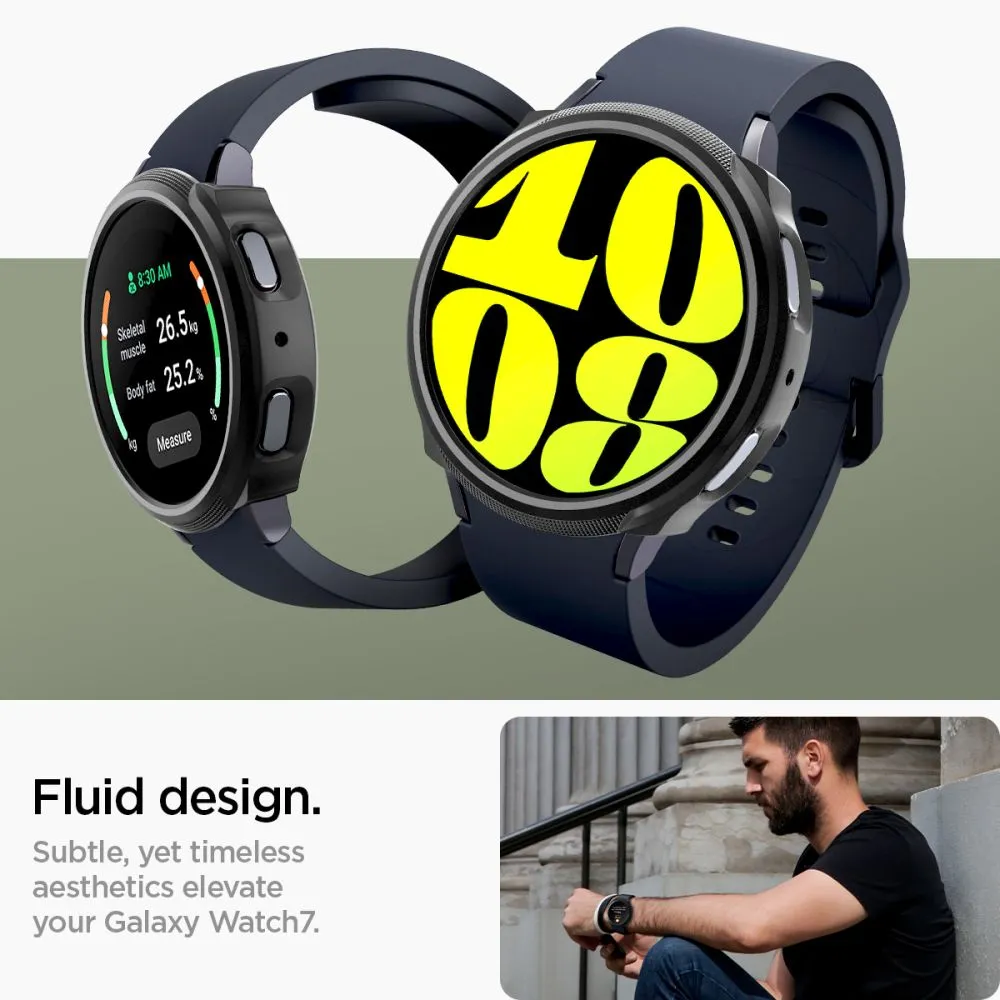 Samsung Galaxy Watch 7 phone case black SPIGEN LIQUID AIR (44 MM)