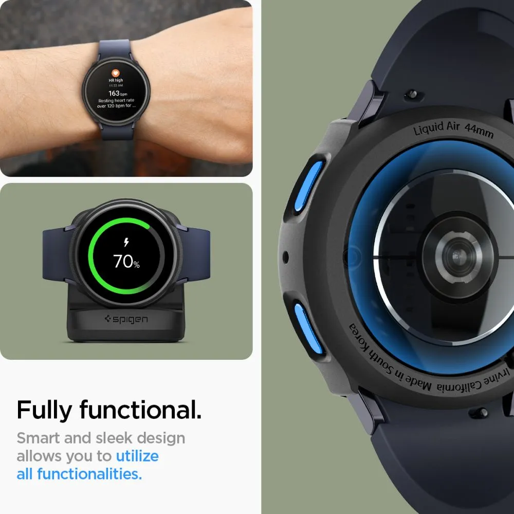 Samsung Galaxy Watch 7 phone case black SPIGEN LIQUID AIR (44 MM)