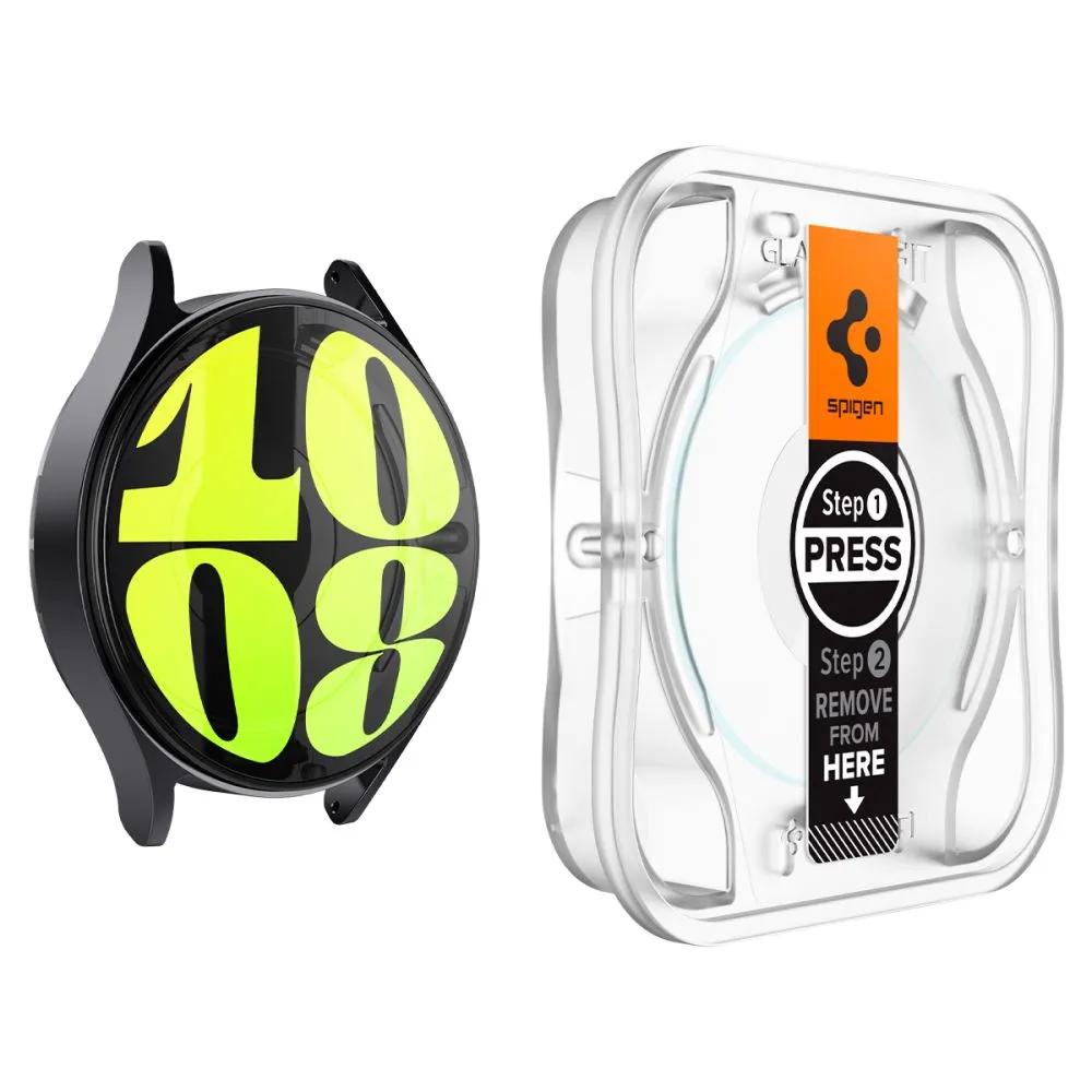 Samsung Galaxy Watch 7 skärmskydd SPIGEN GLAS.TR ”EZ-FIT” 2-PACK (44 MM)