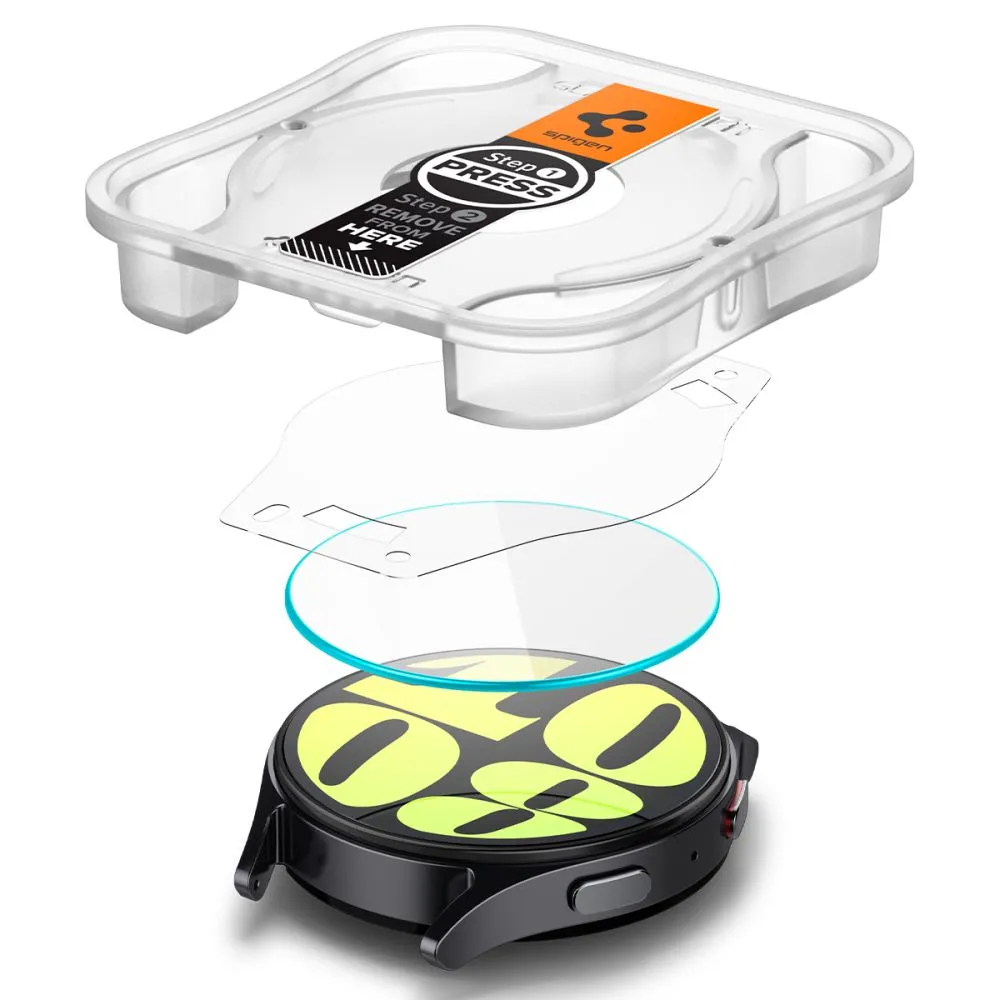 Samsung Galaxy Watch 7 skärmskydd SPIGEN GLAS.TR ”EZ-FIT” 2-PACK (44 MM)