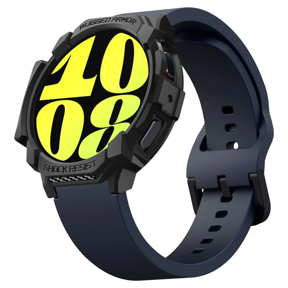 Samsung Galaxy Watch 7 phone case black SPIGEN RUGGED ARMOR (44 MM)