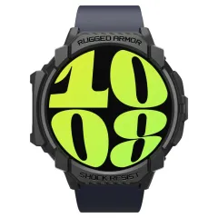 Samsung Galaxy Watch 7 dėklas Juoda SPIGEN RUGGED ARMOR (44 MM)