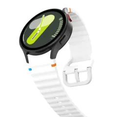 Samsung Galaxy Watch FE suojakuori, suojakotelo valkoinen TECH-PROTECT SILICONE SPORT