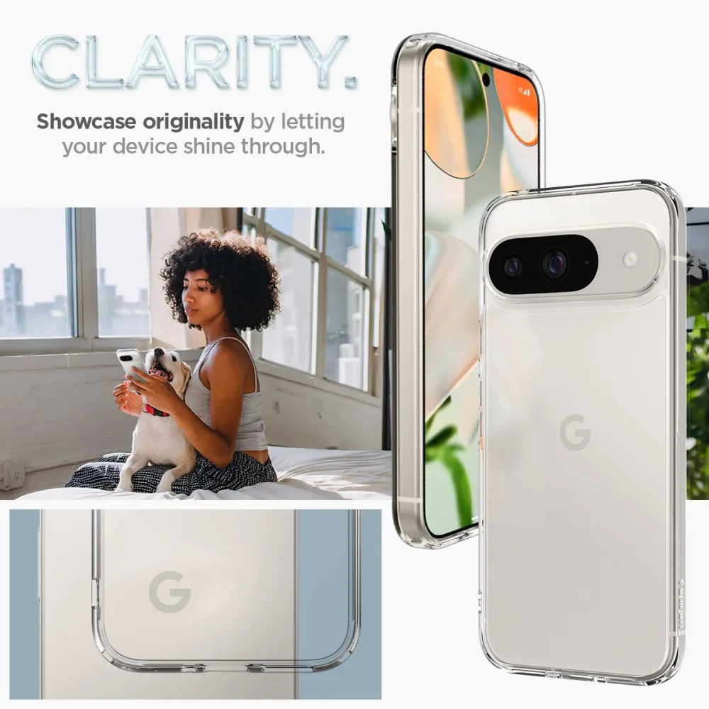 Google Pixel 9 skal transparent SPIGEN ULTRA HYBRID