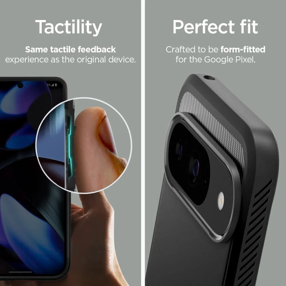 Google Pixel 9 skal svart SPIGEN RUGGED ARMOR