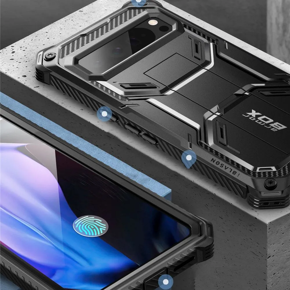 Google Pixel 9 skal svart SUPCASE IBLSN ARMORBOX