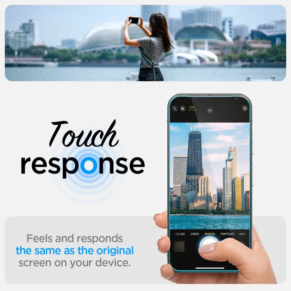 Google Pixel 9 skärmskydd  SPIGEN GLAS.TR ”EZ FIT” PRIVACY 2-PACK