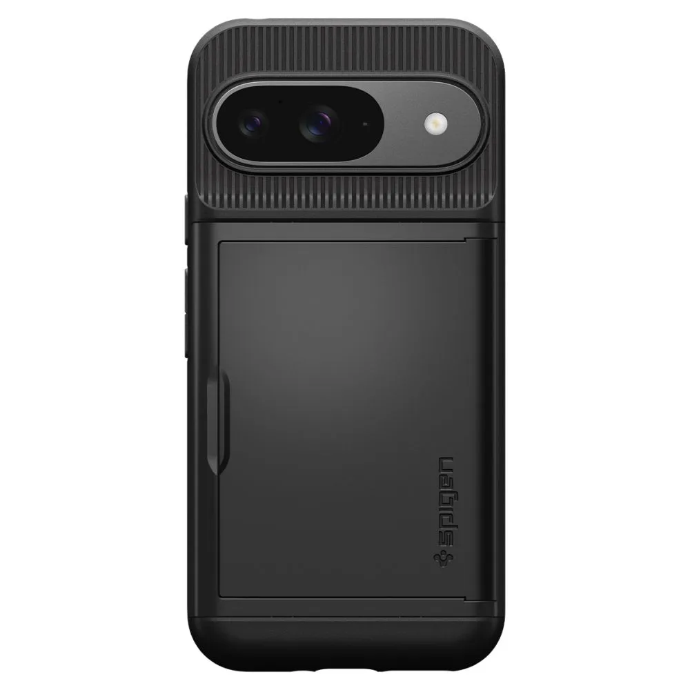 Google Pixel 9 skal svart SPIGEN SLIM ARMOR CS