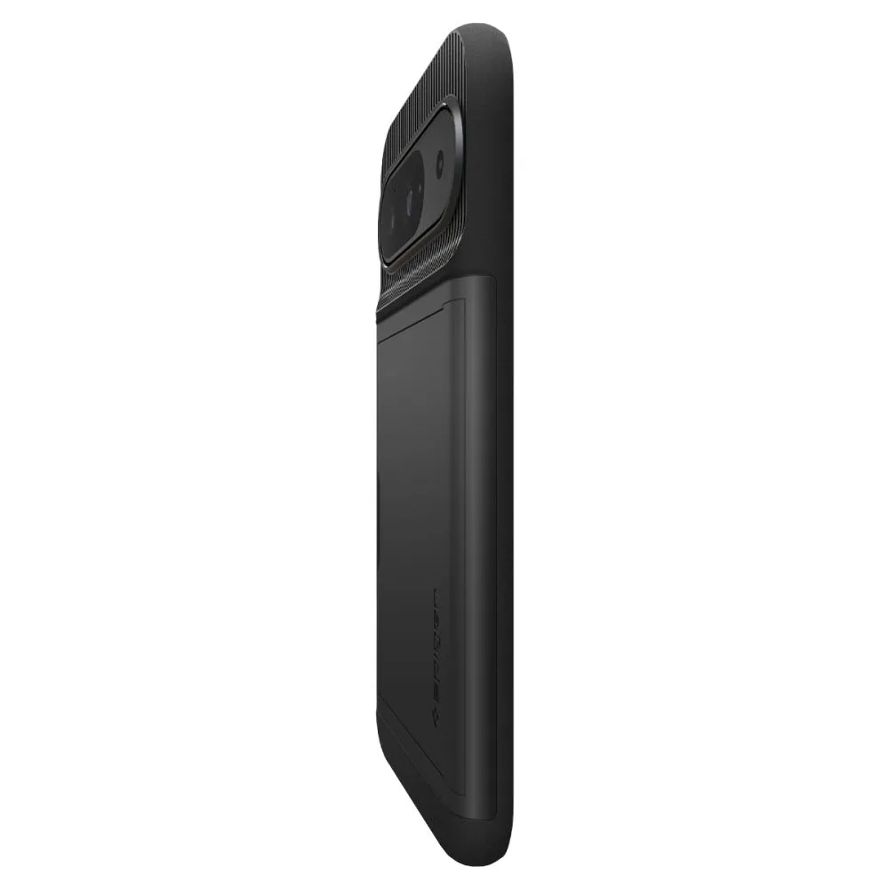 Google Pixel 9 skal svart SPIGEN SLIM ARMOR CS