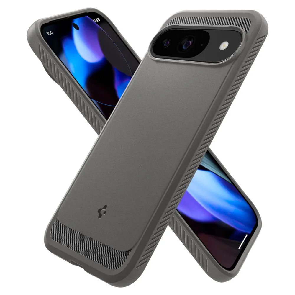 Google Pixel 9 skal grå SPIGEN RUGGED ARMOR