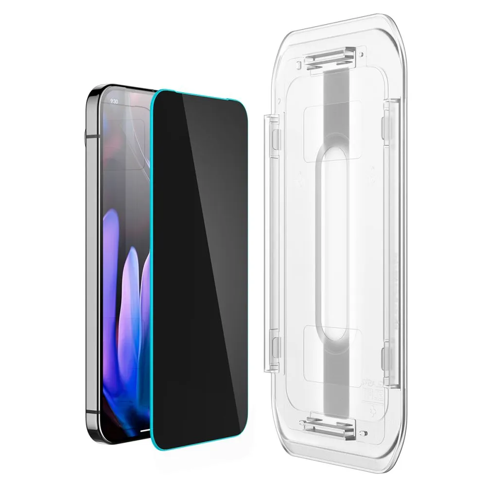 Google Pixel 9 skärmskydd SPIGEN GLAS.TR ”EZ FIT” PRIVACY 2-PACK