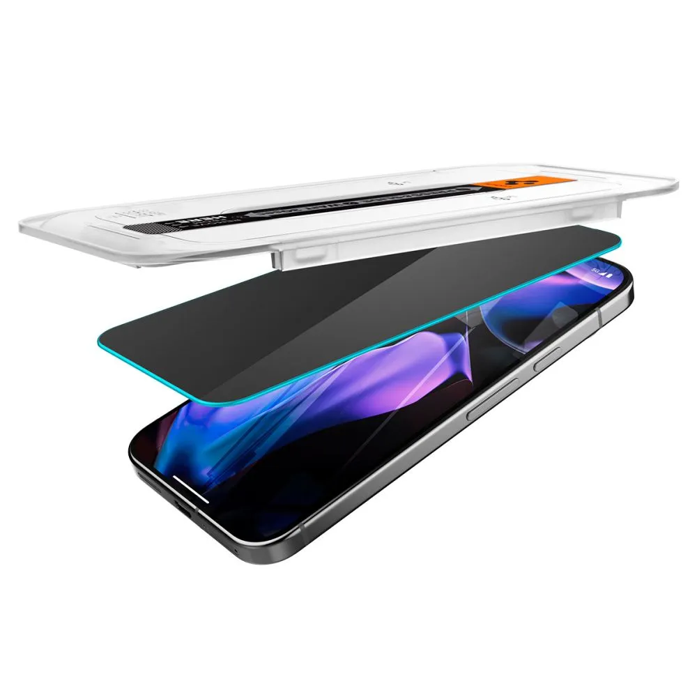 Google Pixel 9 skärmskydd SPIGEN GLAS.TR ”EZ FIT” PRIVACY 2-PACK