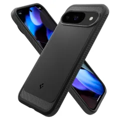 Google Pixel 9 skal svart SPIGEN RUGGED ARMOR