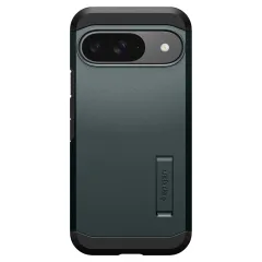 Google Pixel 9 skal grön SPIGEN TOUGH ARMOR