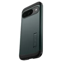Google Pixel 9 skal grön SPIGEN TOUGH ARMOR