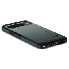 Google Pixel 9 skal grön SPIGEN TOUGH ARMOR