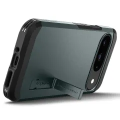 Google Pixel 9 skal grön SPIGEN TOUGH ARMOR