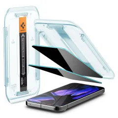 Google Pixel 9 skärmskydd  SPIGEN GLAS.TR ”EZ FIT” PRIVACY 2-PACK