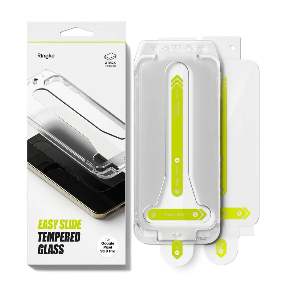 Google Pixel 9 Pro Tempered glass RINGKE EASY SLIDE 2-PACK