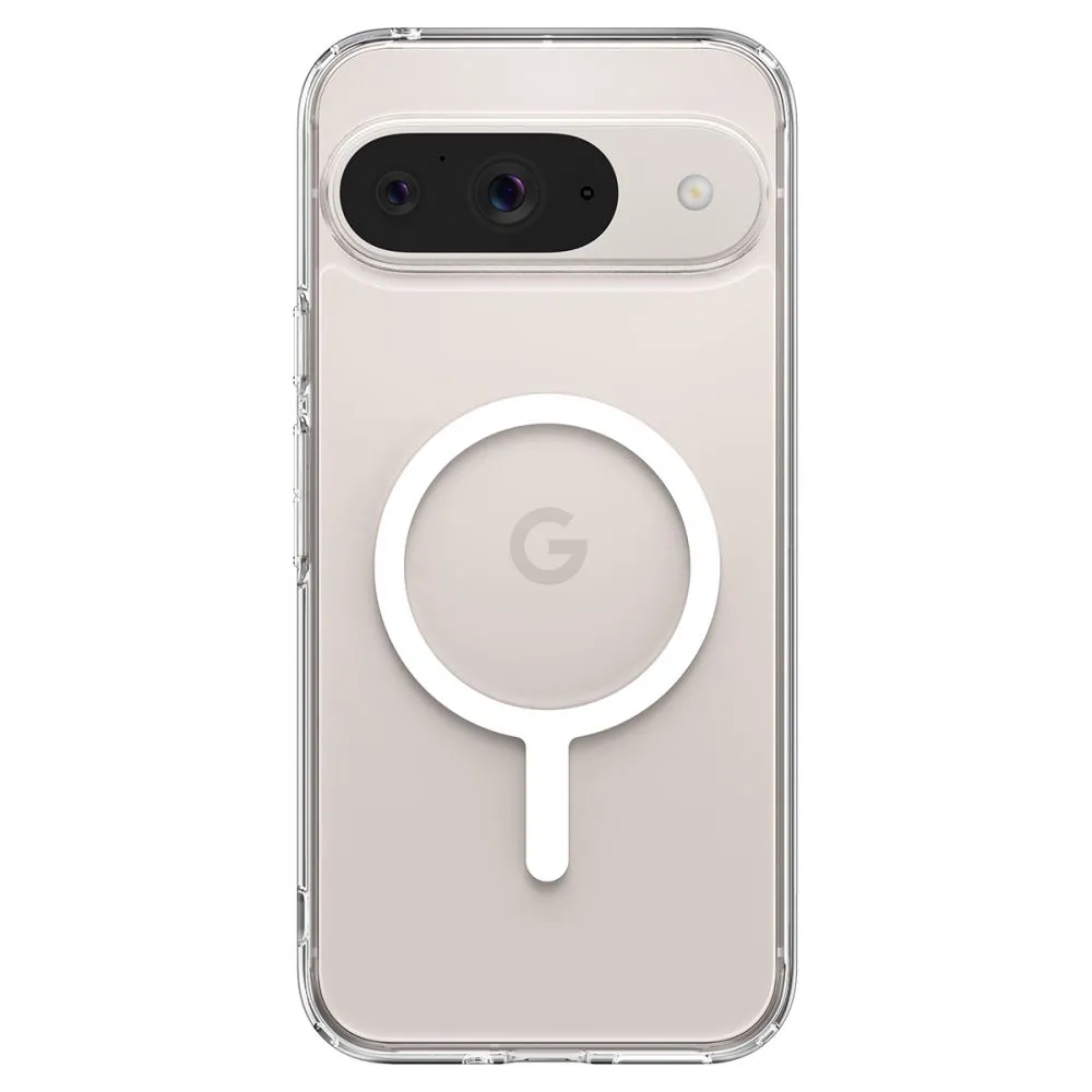 Google Pixel 9 Pro чехол белый SPIGEN ULTRA HYBRID ONETAP RING MAGSAFE