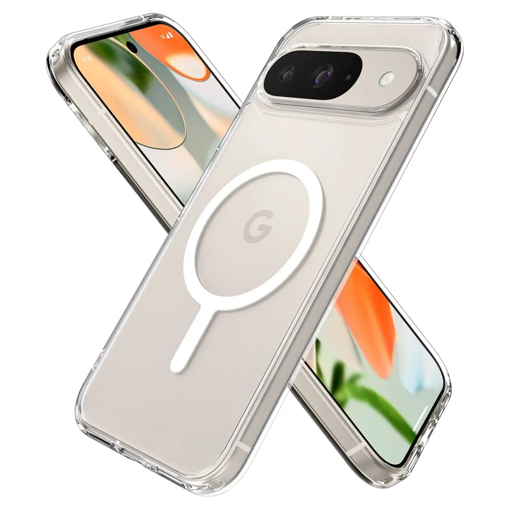 Google Pixel 9 Pro чехол белый SPIGEN ULTRA HYBRID ONETAP RING MAGSAFE