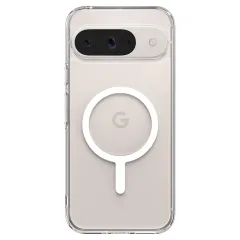 Google Pixel 9 Pro чехол белый SPIGEN ULTRA HYBRID ONETAP RING MAGSAFE