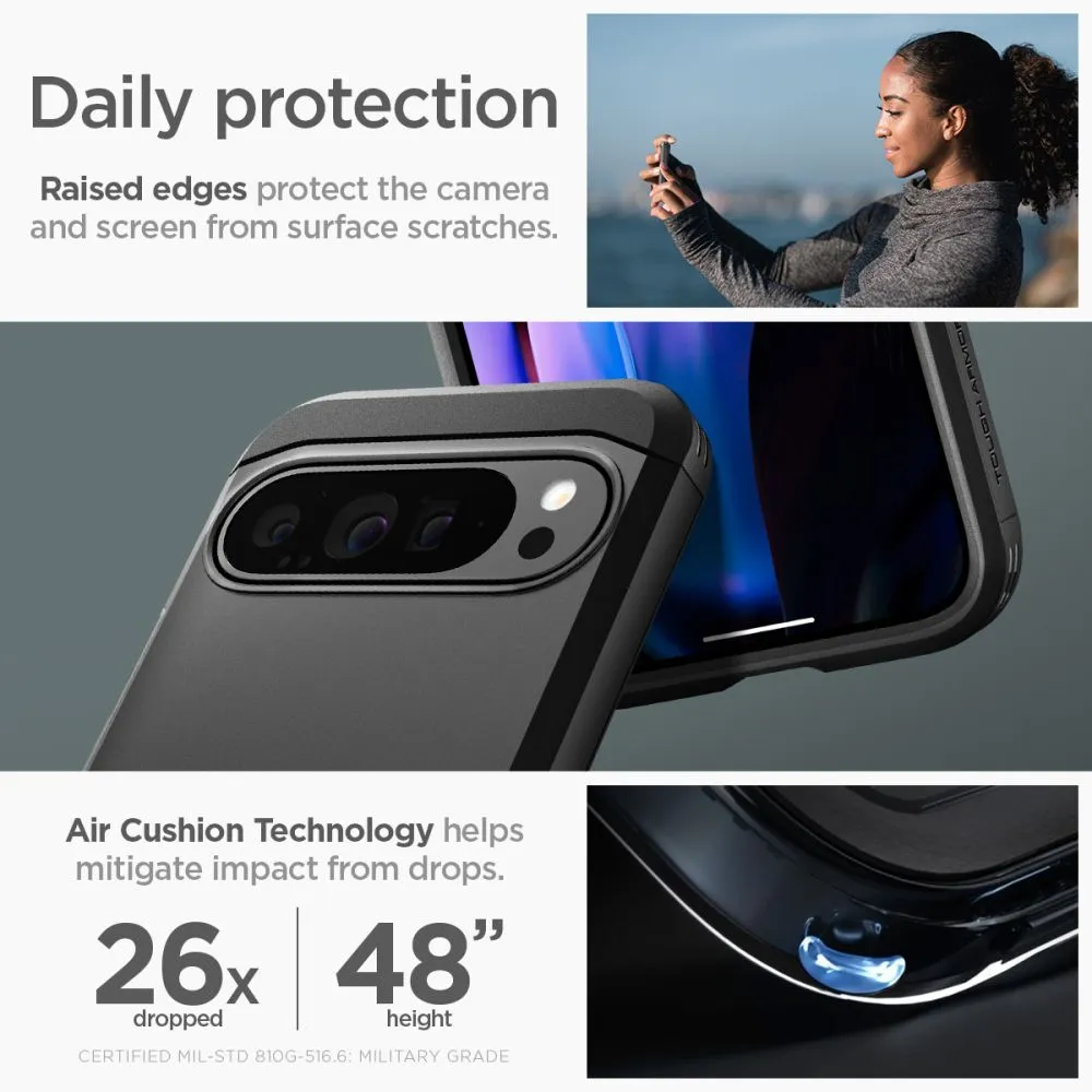 Google Pixel 9 Pro XL case black SPIGEN TOUGH ARMOR