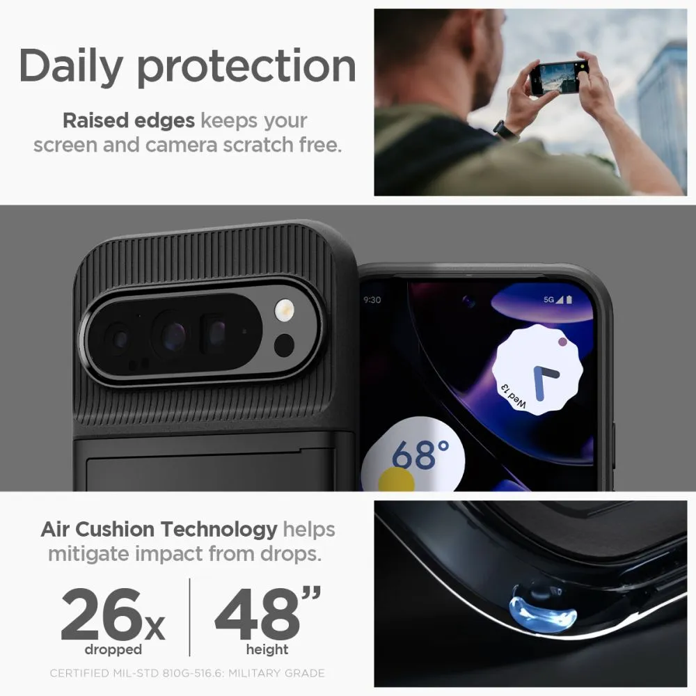 Google Pixel 9 Pro XL case black SPIGEN SLIM ARMOR CS
