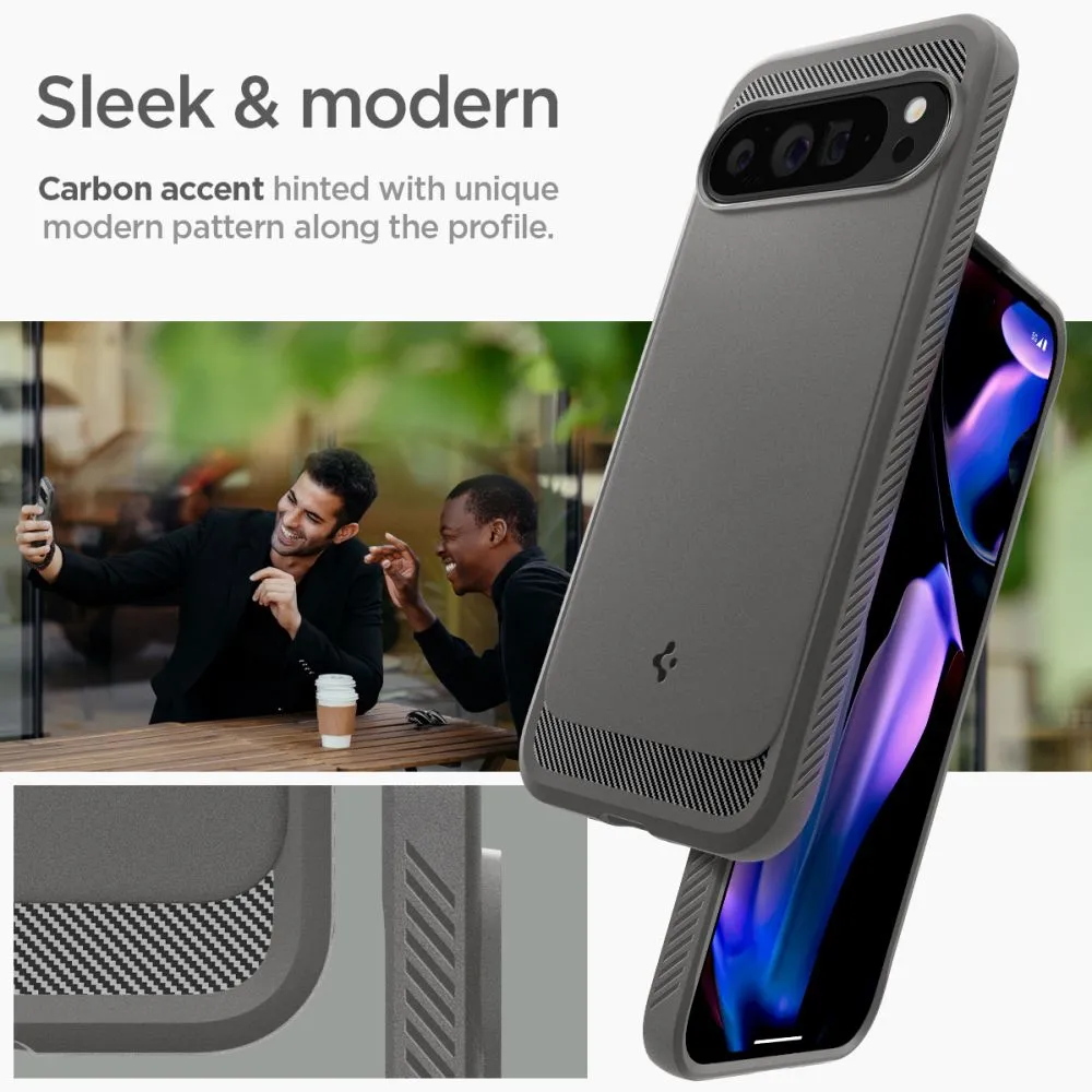 Google Pixel 9 Pro XL case gray SPIGEN RUGGED ARMOR