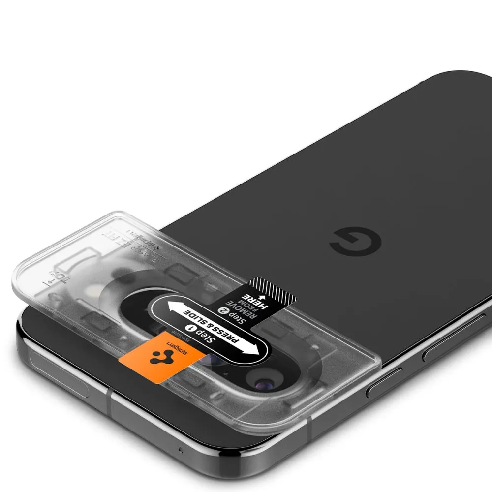 Google Pixel 9 Pro XL skärmskydd SPIGEN OPTIK.TR ”EZ FIT” CAMERA PROTECTOR 2-PACK
