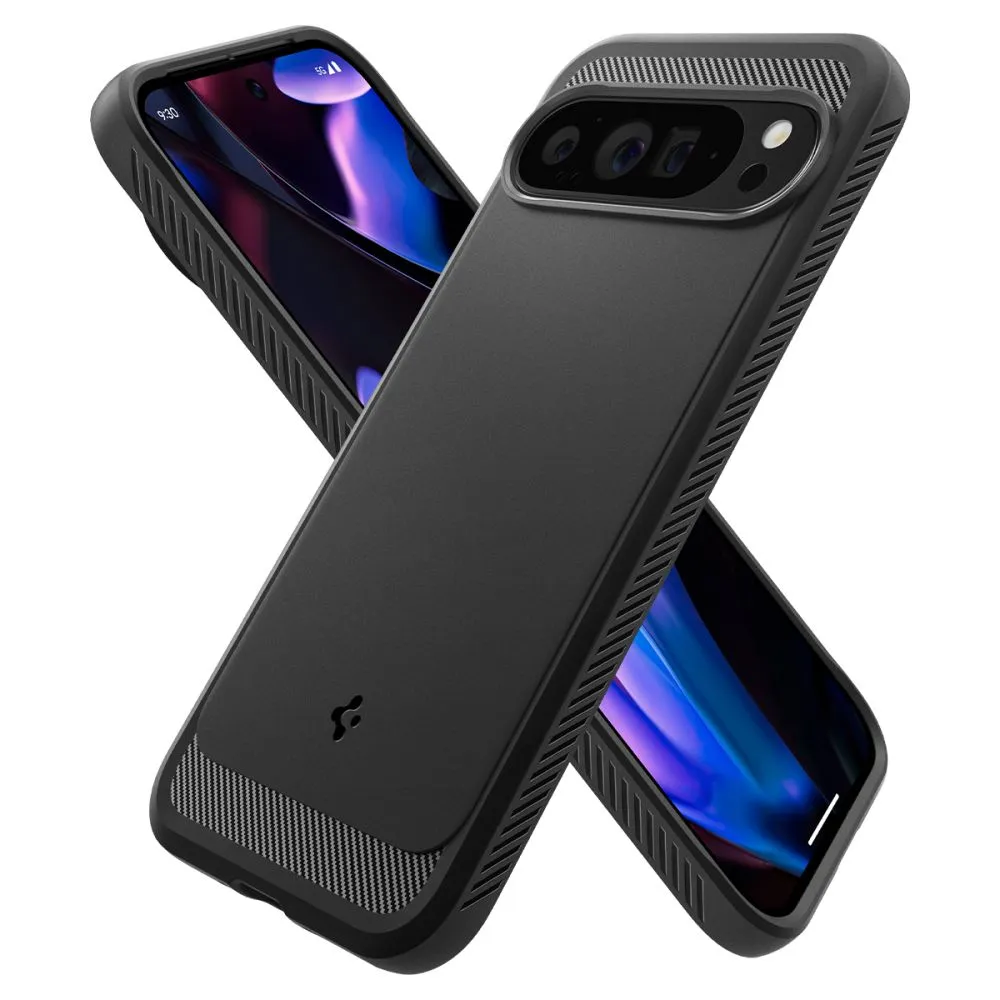 Google Pixel 9 Pro XL case black SPIGEN RUGGED ARMOR