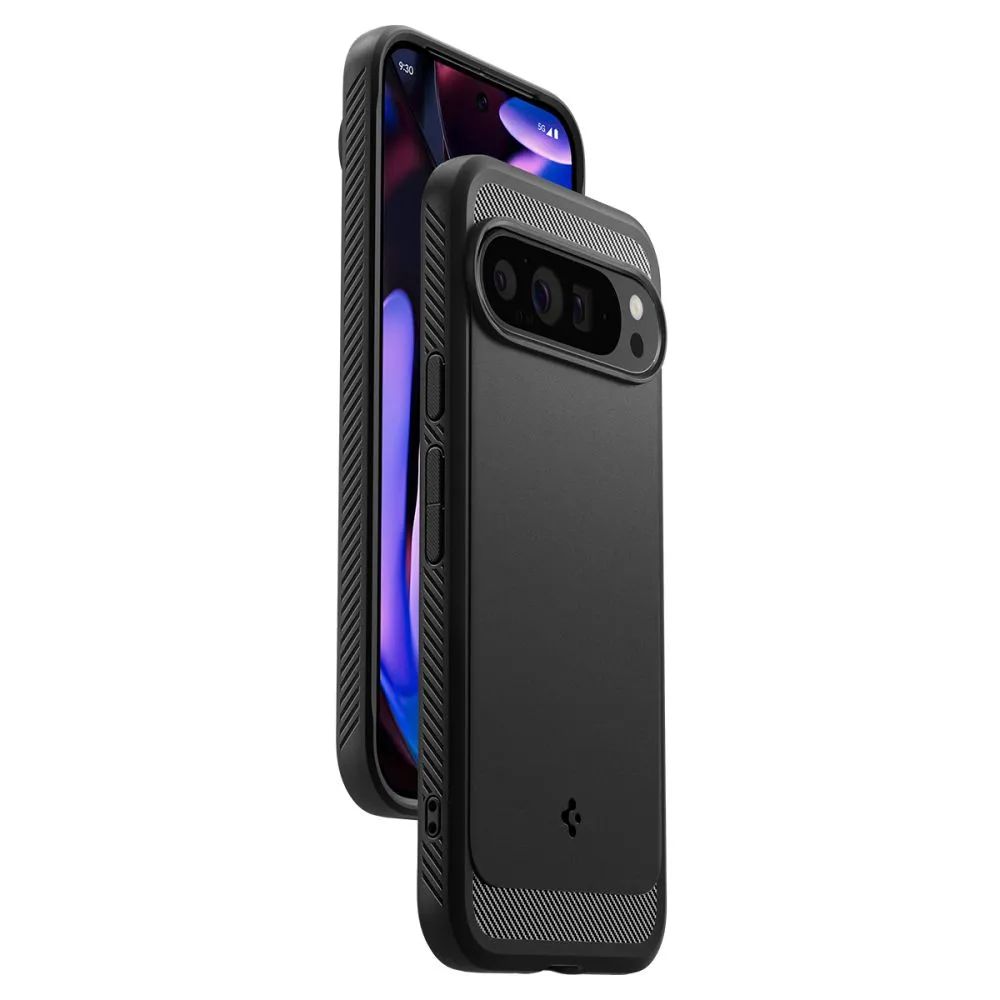 Google Pixel 9 Pro XL case black SPIGEN RUGGED ARMOR
