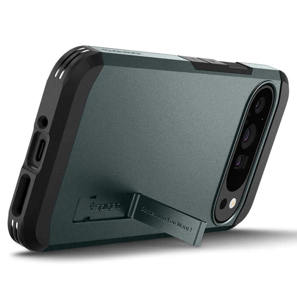 Google Pixel 9 Pro XL case green SPIGEN TOUGH ARMOR