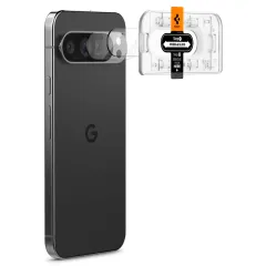 Google Pixel 9 Pro XL skärmskydd  SPIGEN OPTIK.TR ”EZ FIT” CAMERA PROTECTOR 2-PACK