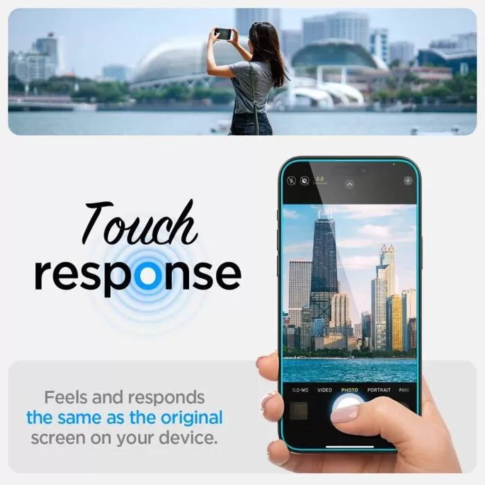 Apple iPhone 16 kaitseklaas  SPIGEN GLAS.TR ”EZ FIT” 2-PACK