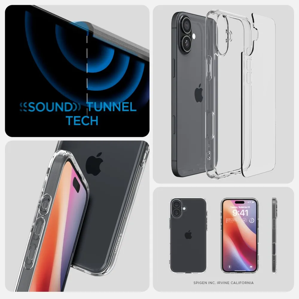 Apple iPhone 16 ümbris läbipaistev SPIGEN ULTRA HYBRID
