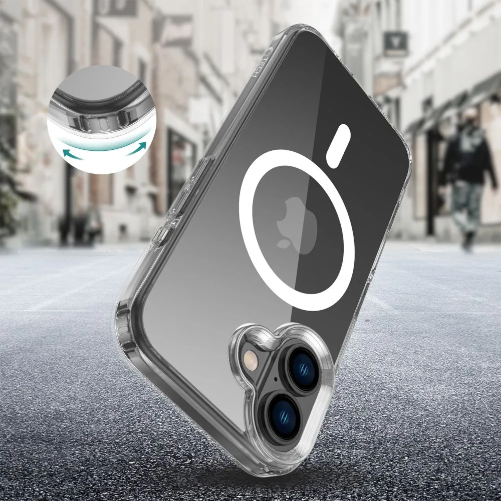 Apple iPhone 16 ümbris läbipaistev TECH-PROTECT FLEXAIR HYBRID MAGSAFE