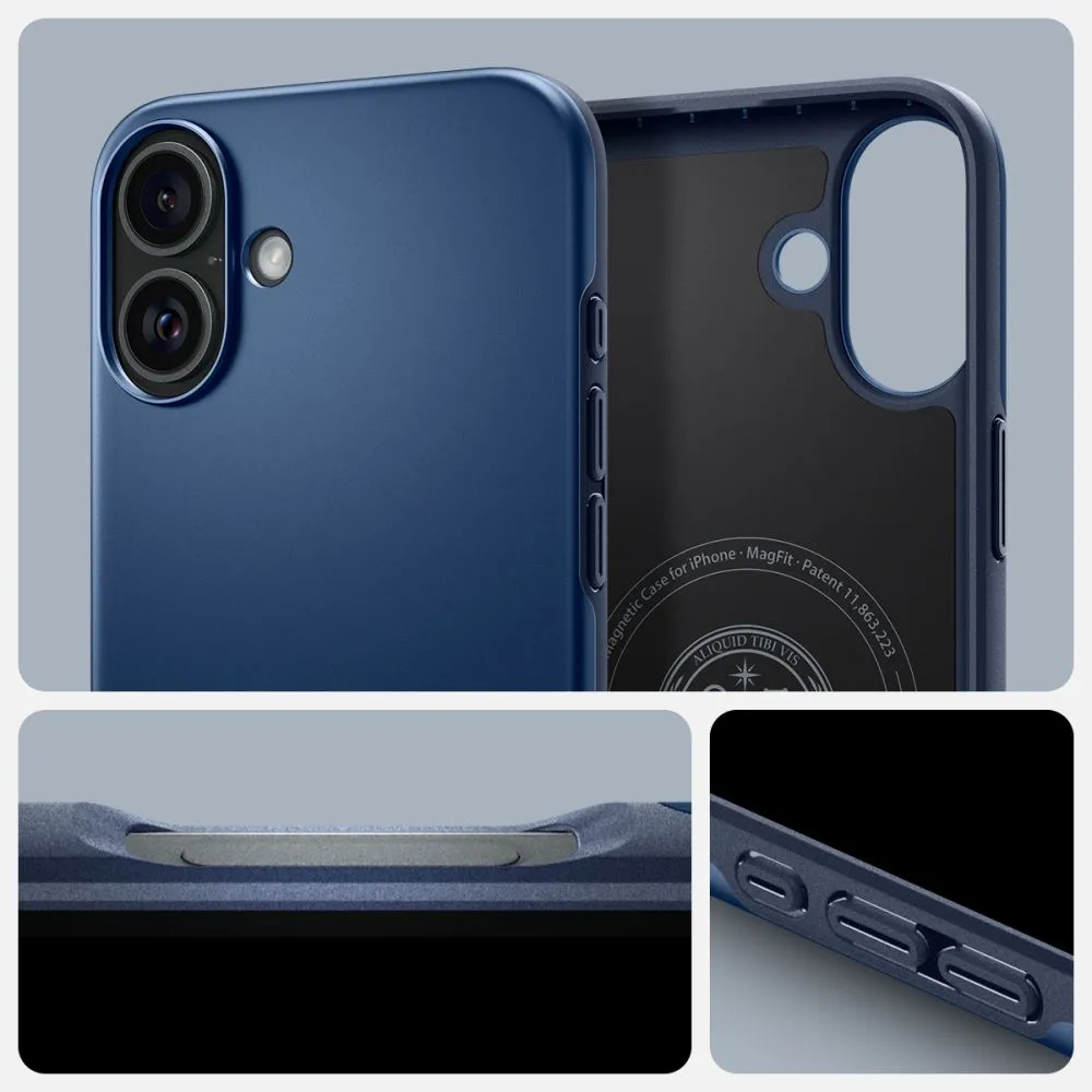 Apple iPhone 16 ümbris sinine SPIGEN THIN FIT MAG MAGSAFE