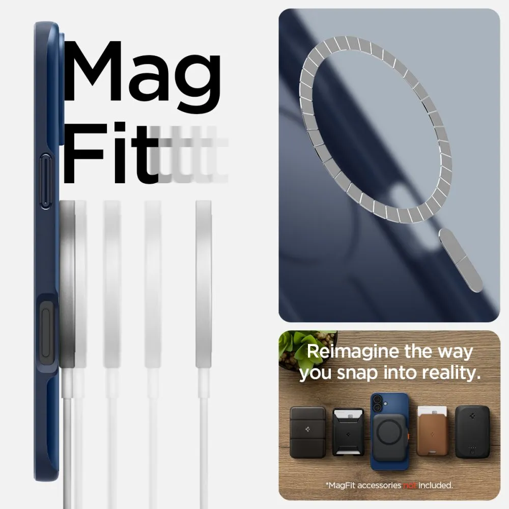 Apple iPhone 16 ümbris sinine SPIGEN THIN FIT MAG MAGSAFE