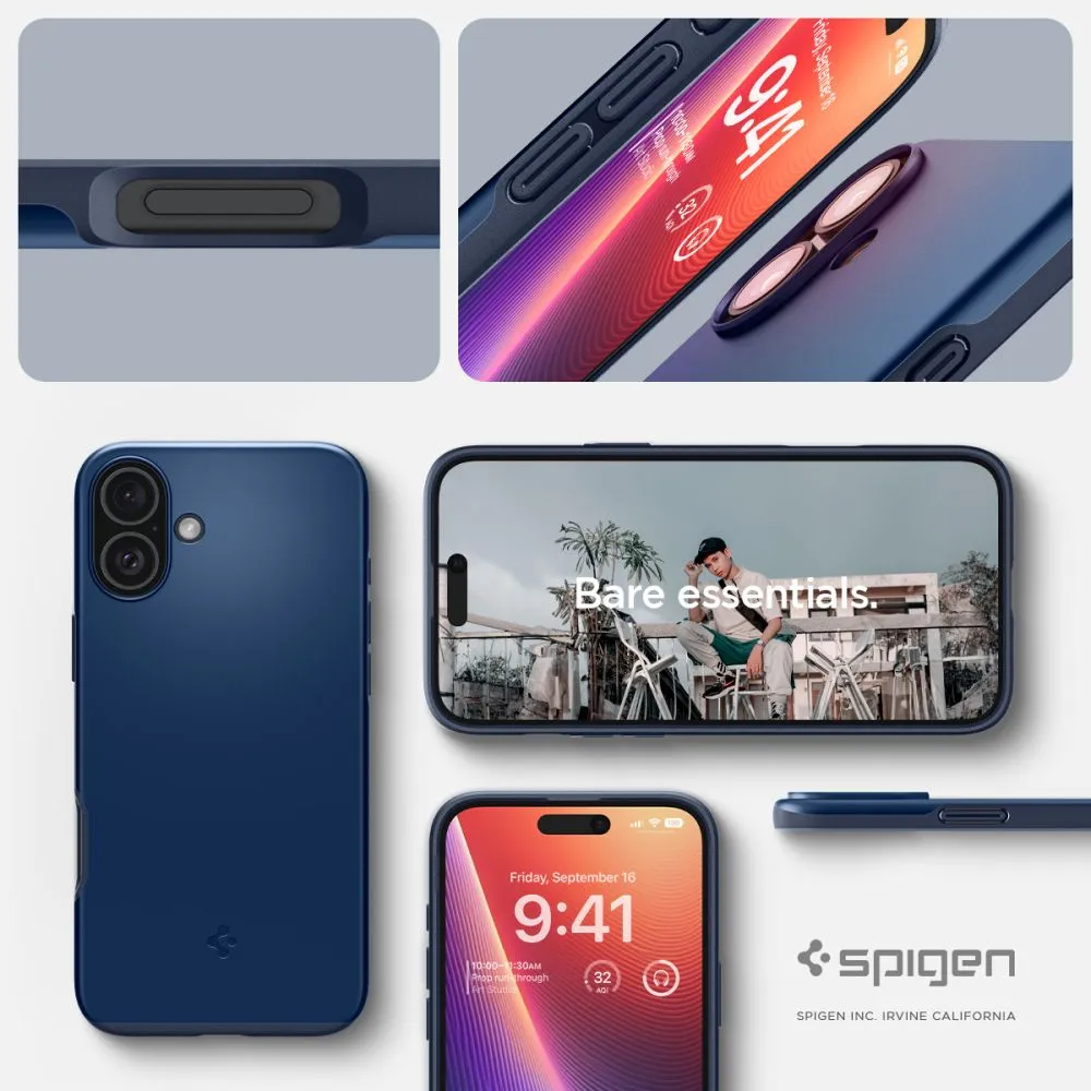 Apple iPhone 16 ümbris sinine SPIGEN THIN FIT MAG MAGSAFE