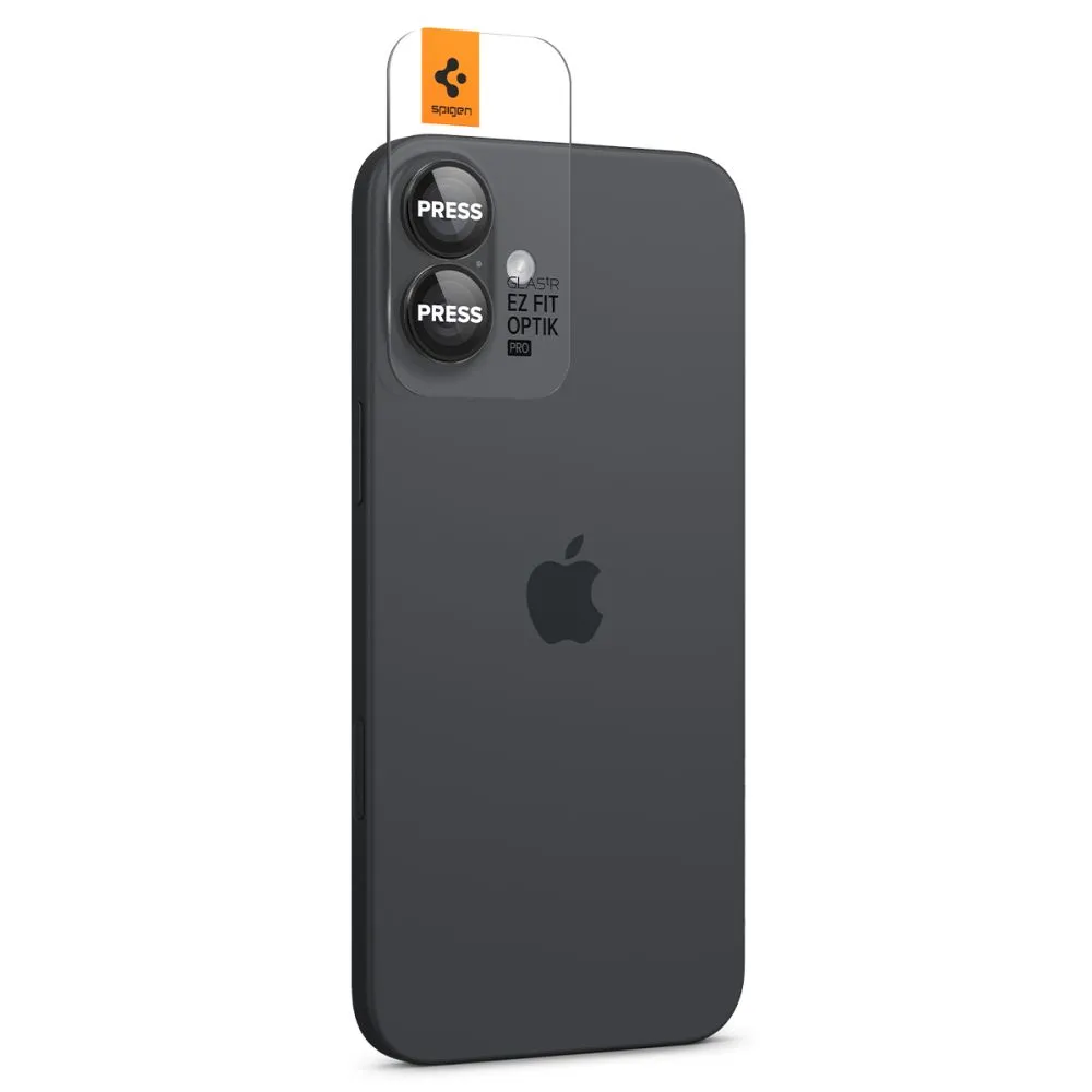 Apple iPhone 16 skärmskydd SPIGEN OPTIK PRO GLAS.TR ”EZ FIT” CAMERA PROTECTOR 2-PACK