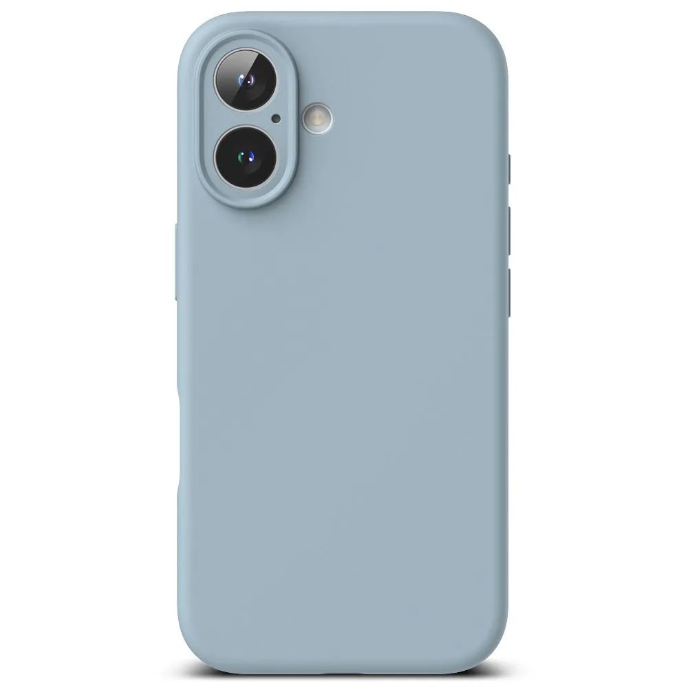 Apple iPhone 16 case blue RINGKE SILICONE MAGNETIC MAGSAFE