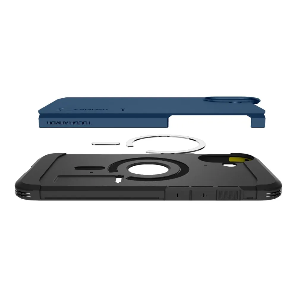 Apple iPhone 16 case blue SPIGEN TOUGH ARMOR MAG MAGSAFE