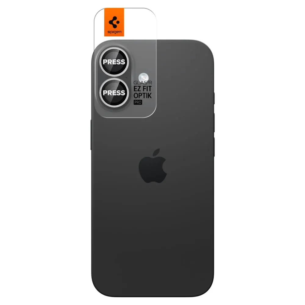 Apple iPhone 16 kaitseklaas SPIGEN OPTIK PRO GLAS.TR ”EZ FIT” CAMERA PROTECTOR 2-PACK