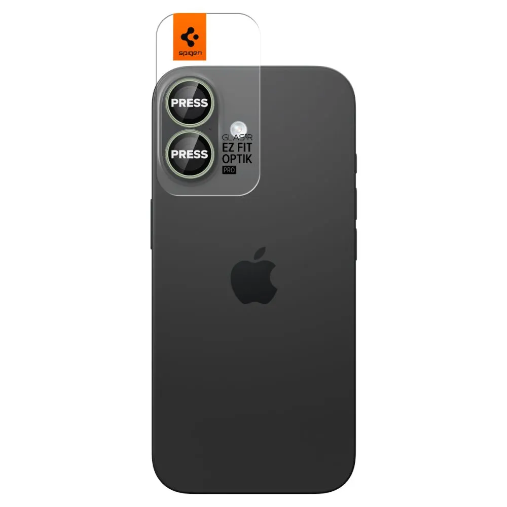 Apple iPhone 16 kaitseklaas SPIGEN OPTIK PRO GLAS.TR ”EZ FIT” CAMERA PROTECTOR 2-PACK