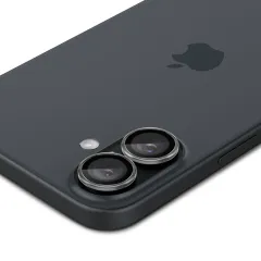 Apple iPhone 16 skärmskydd  SPIGEN OPTIK PRO GLAS.TR ”EZ FIT” CAMERA PROTECTOR 2-PACK